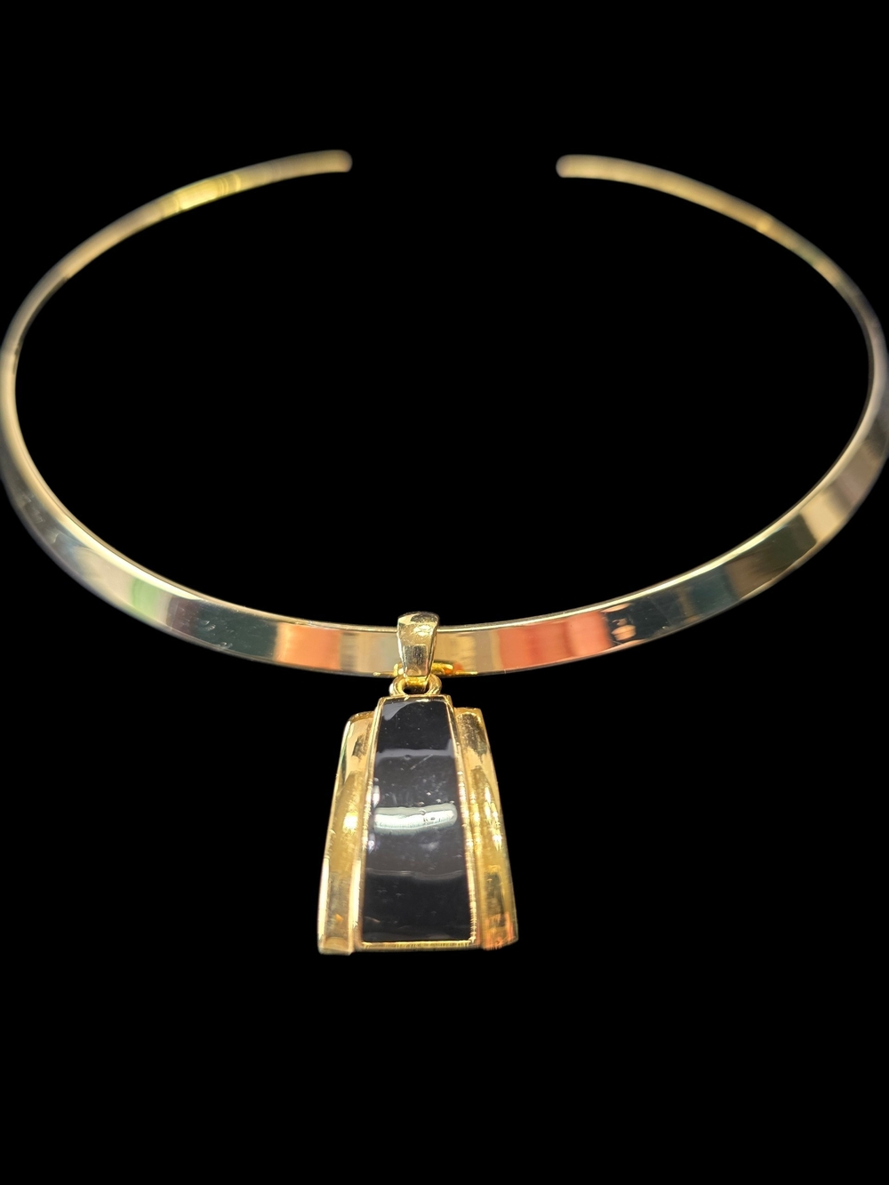 Lia Sophia "Refined Gold Collar Necklace with Slide Pendant Set